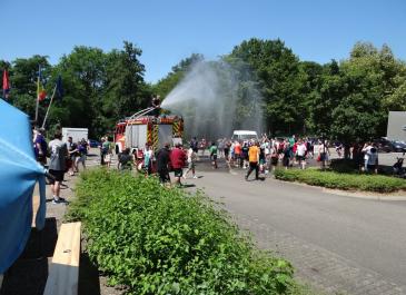 Feuerwehr Dusche