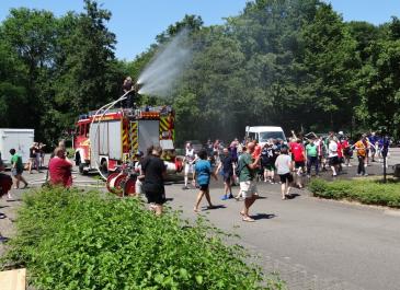 Feuerwehr Dusche
