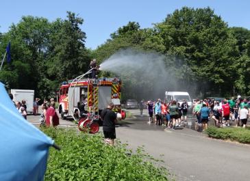 Feuerwehr Dusche